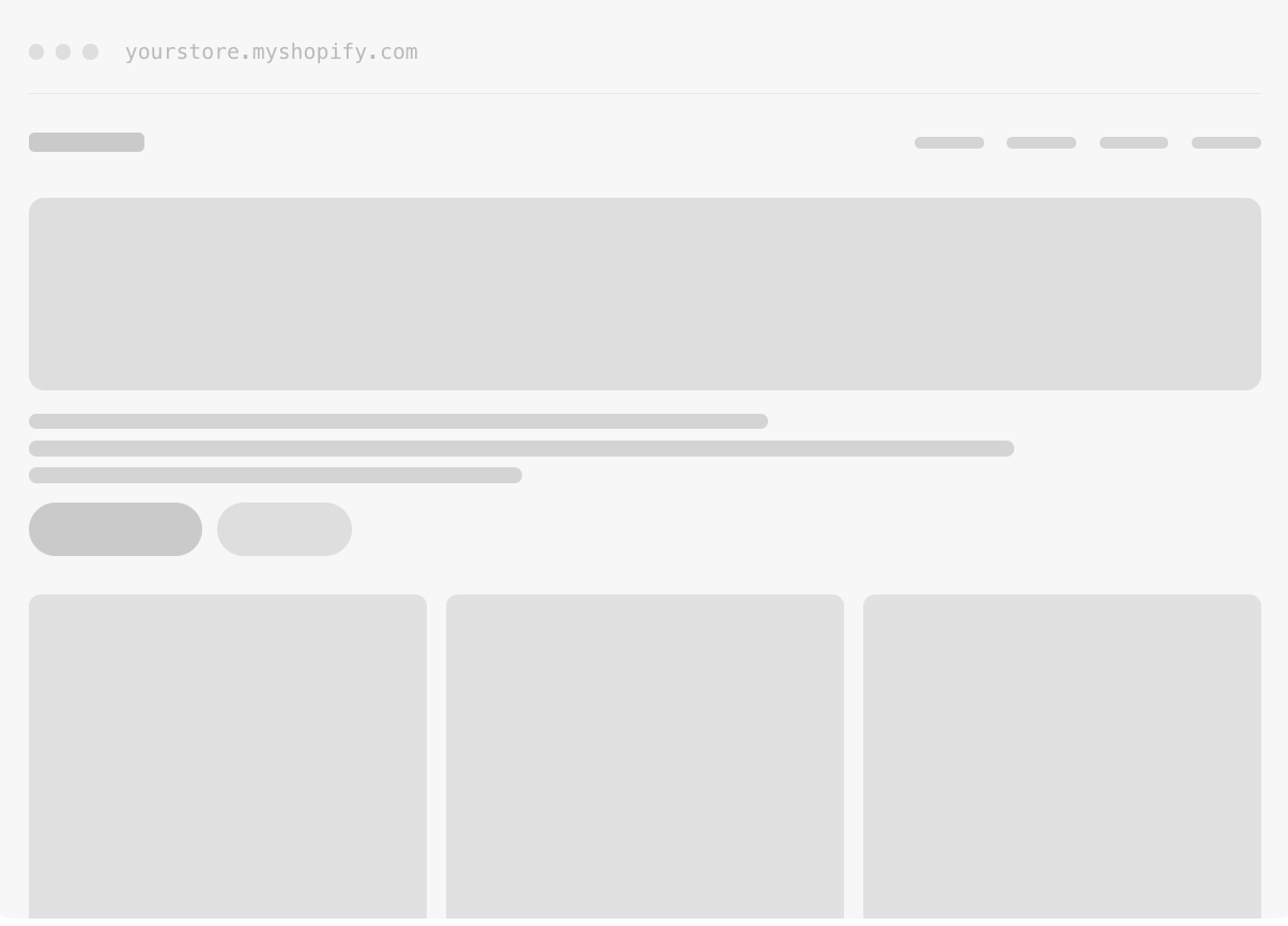 Before Shopify CRO: original store design