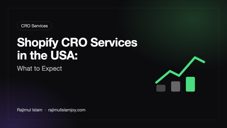Shopify CRO Services in the USA: What to Expect