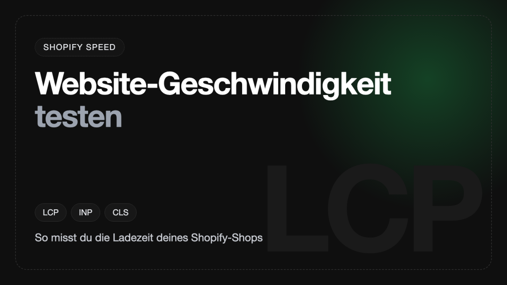 Website-Geschwindigkeit testen und Shopify-Ladezeit messen